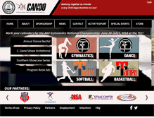 Tablet Screenshot of candosports.org